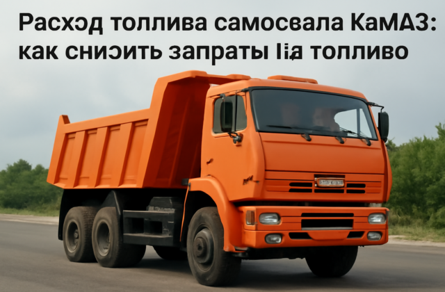 Расход топлива самосвала КамАЗ: как снизить затраты на топливо